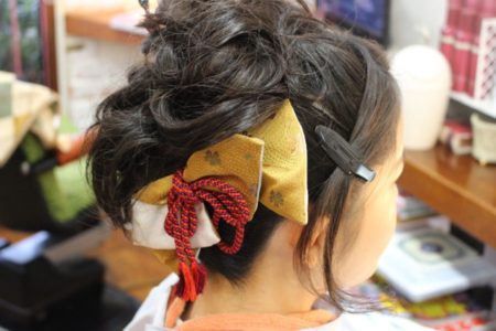 成人式 まとめ髪