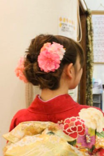 成人式 まとめ髪