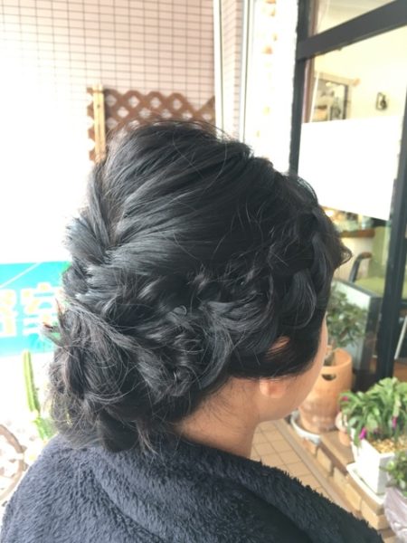 卒業式 アップスタイル